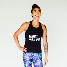 Load image into Gallery viewer, 365 Racerback Tank - Navy Feel Alive
